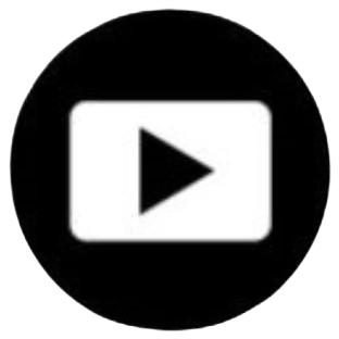 mini white youtube logo